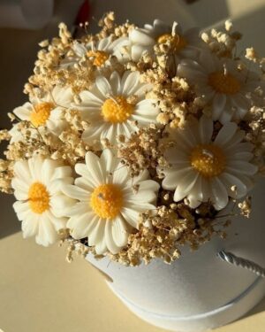 Bouquet Bougie Marguerite